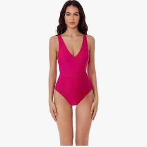 NWOT- BCA By Rebecca Virtue- Women's fuchsia One-Piece Swimsuit